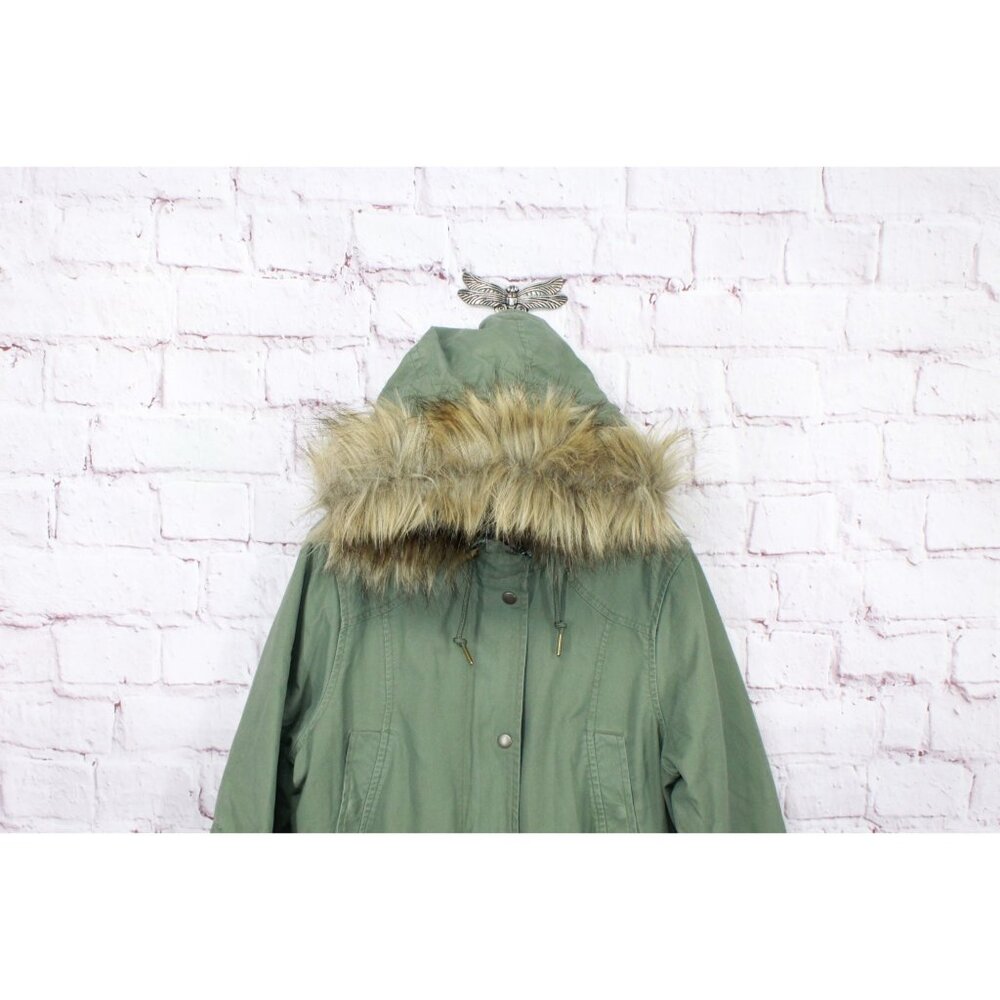 Ll Bean East End Parka Deep Olive Size Small Pet View 2
